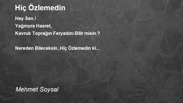 Mehmet Soysal