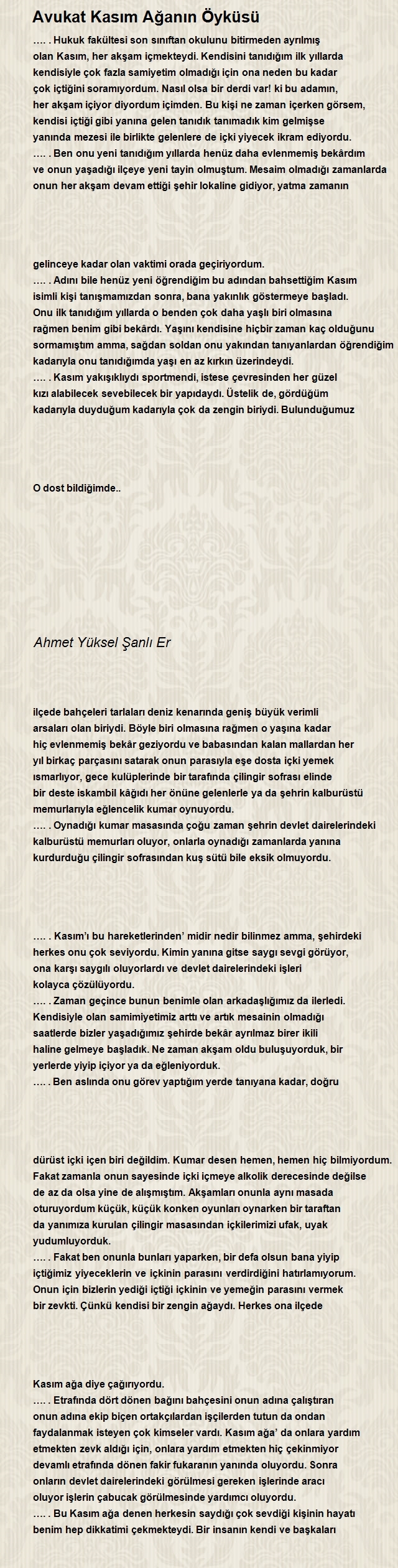 Ahmet Yüksel Şanlı Er