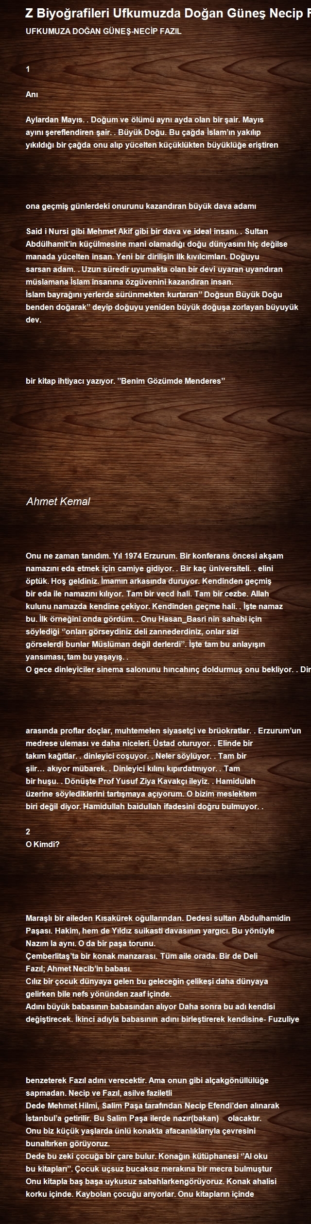 Ahmet Kemal