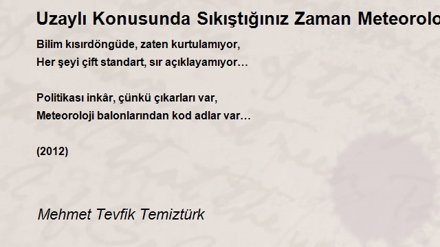 Mehmet Tevfik Temiztürk