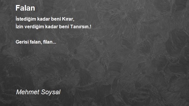 Mehmet Soysal