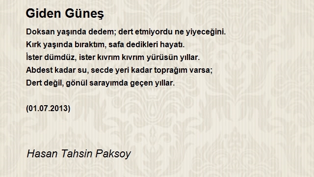 Hasan Tahsin Paksoy