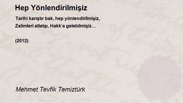 Mehmet Tevfik Temiztürk