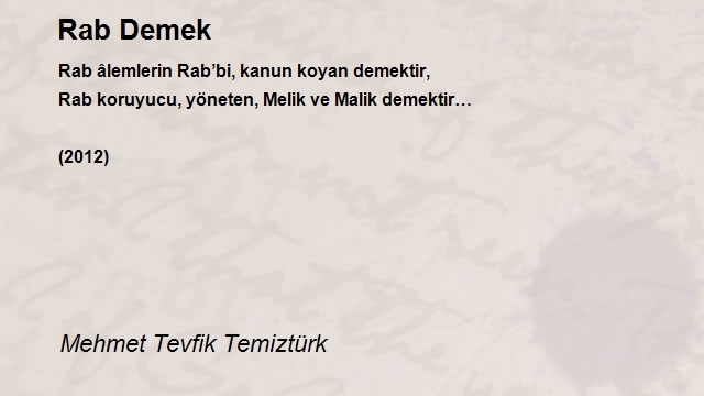 Mehmet Tevfik Temiztürk