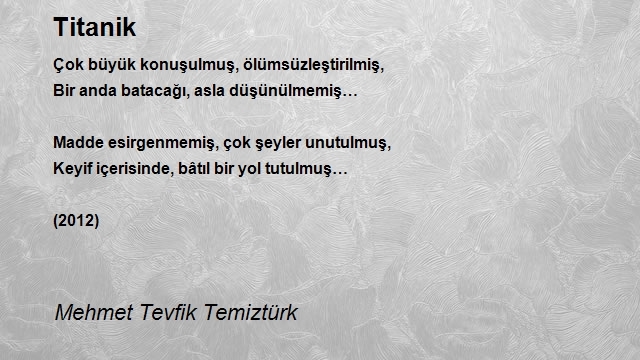 Mehmet Tevfik Temiztürk