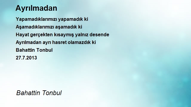 Bahattin Tonbul