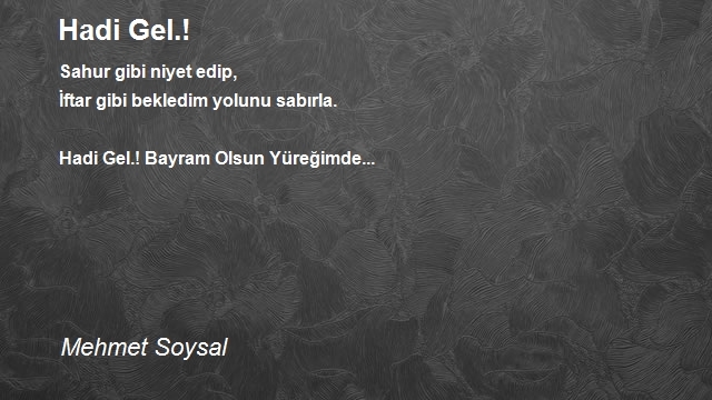 Mehmet Soysal