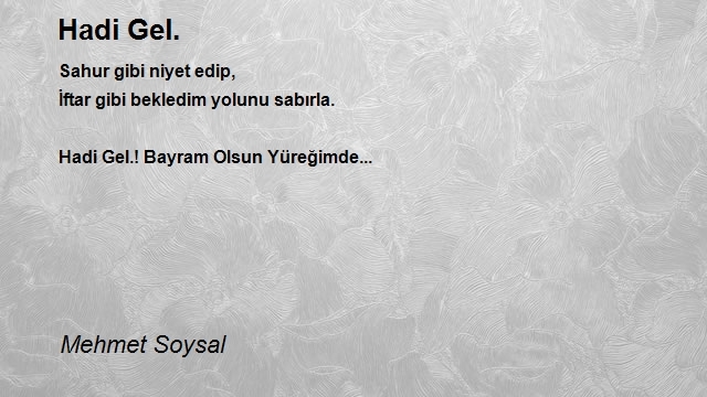 Mehmet Soysal