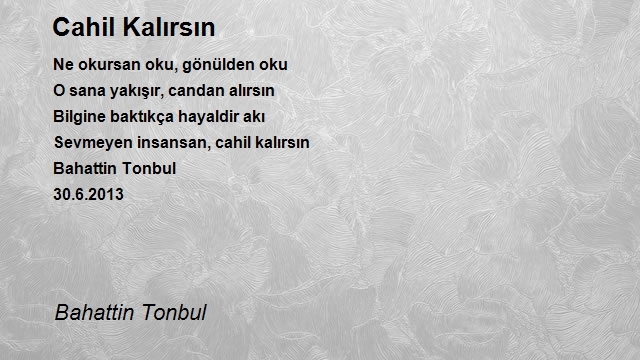 Bahattin Tonbul