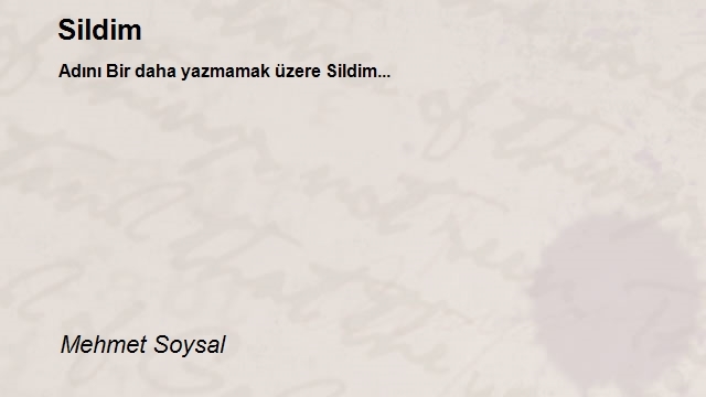 Mehmet Soysal