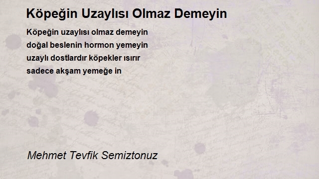 Mehmet Tevfik Semiztonuz