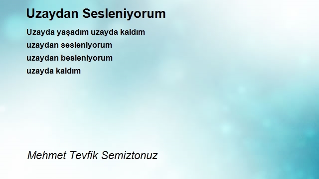 Mehmet Tevfik Semiztonuz