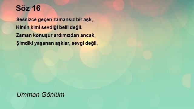 Umman Gönlüm