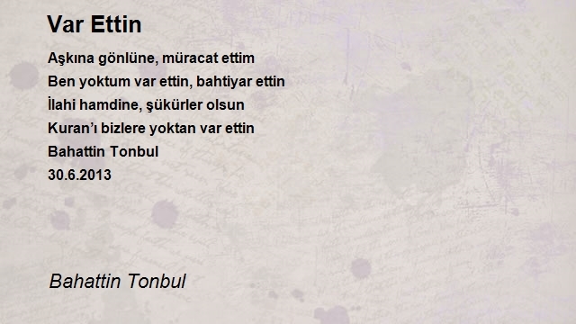 Bahattin Tonbul