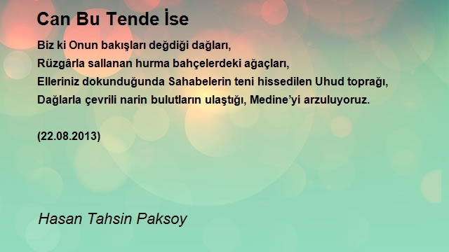 Hasan Tahsin Paksoy