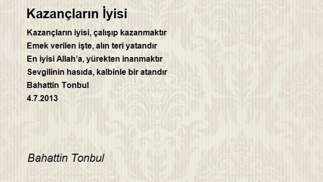 Bahattin Tonbul