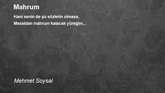 Mehmet Soysal