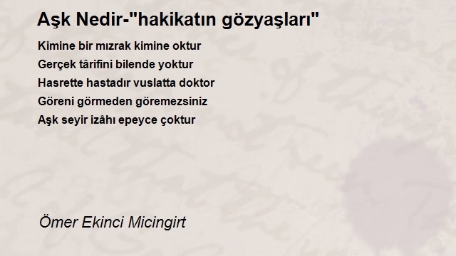 Ömer Ekinci Micingirt