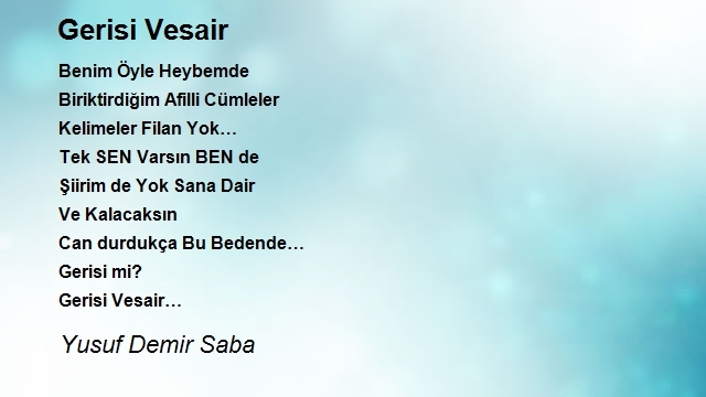 Yusuf Demir Saba