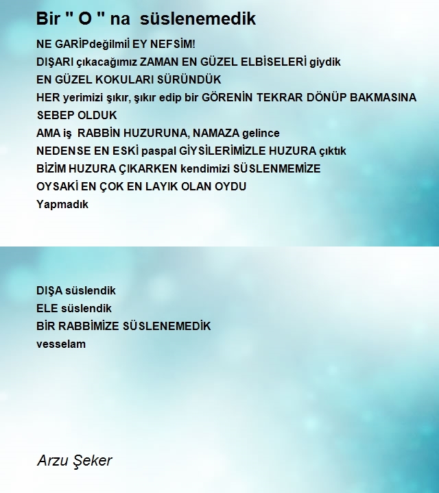 Arzu Şeker