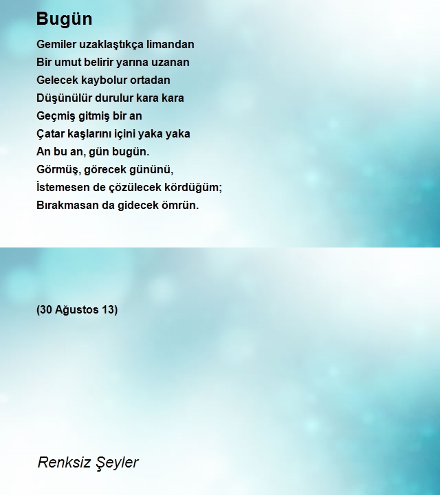 Renksiz Şeyler