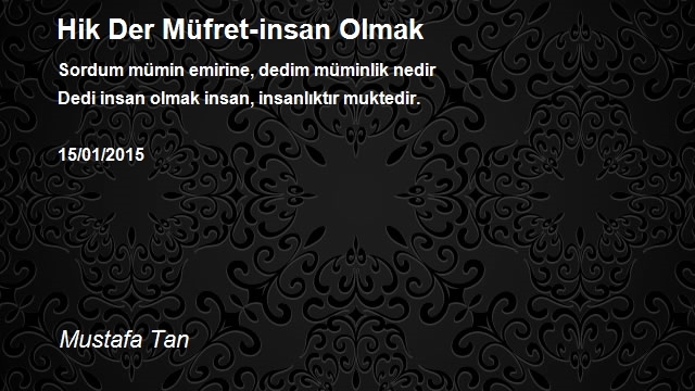 Mustafa Tan