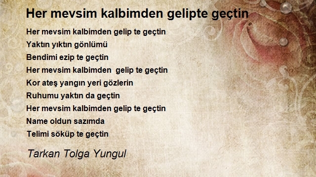 Tarkan Tolga Yungul