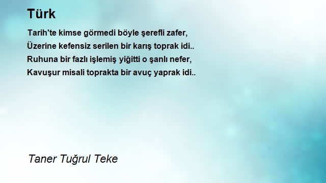 Taner Tuğrul Teke