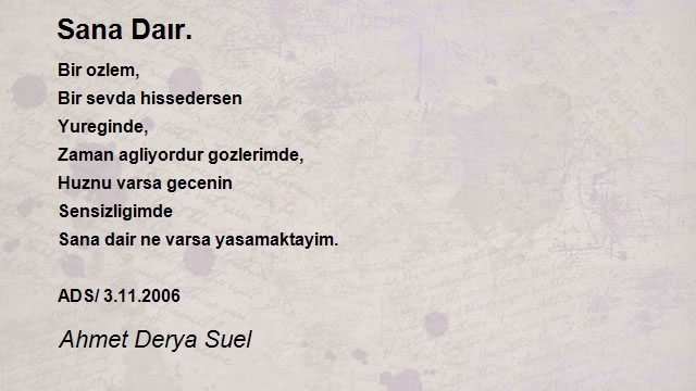 Ahmet Derya Suel