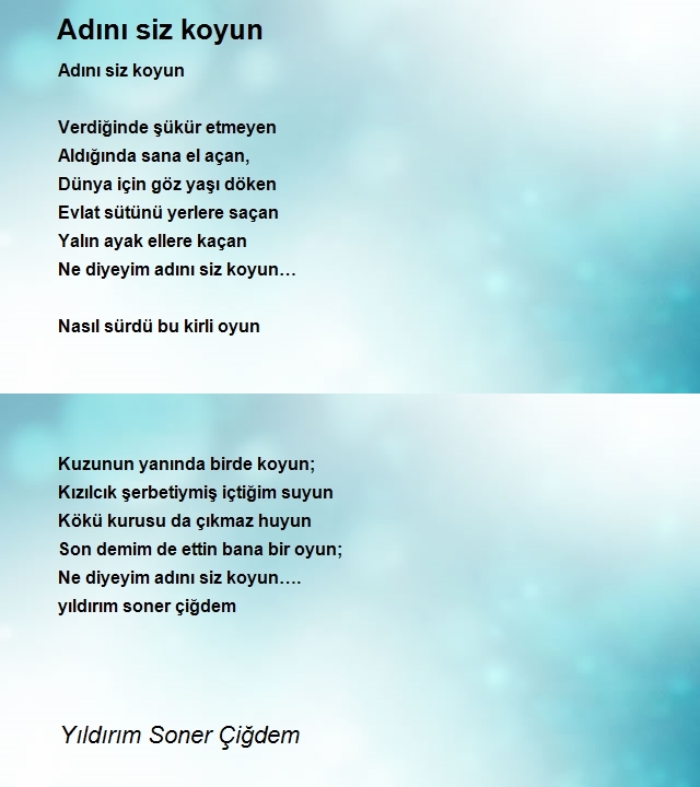 Yıldırım Soner Çiğdem