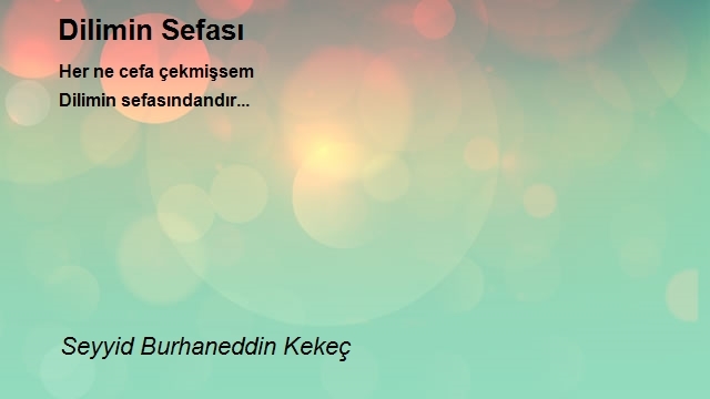 Seyit Burhaneddin Kekeç