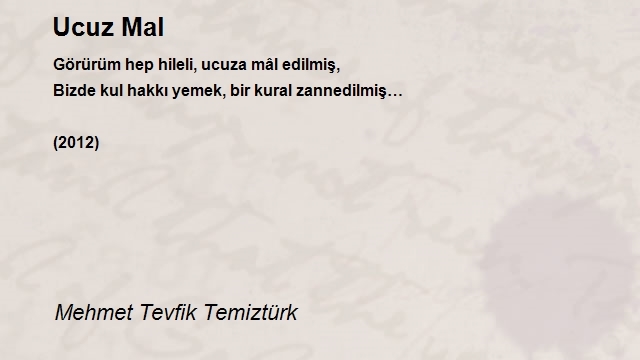 Mehmet Tevfik Temiztürk