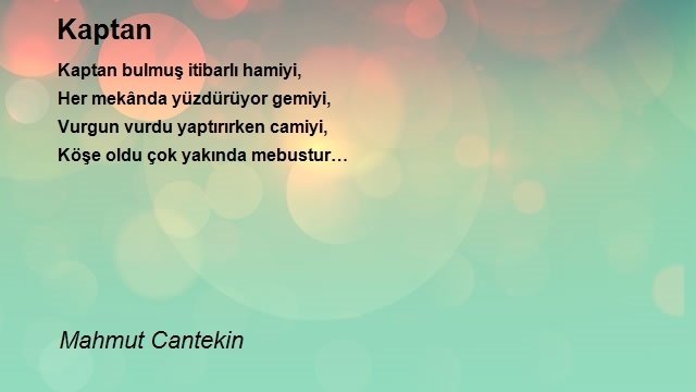 Mahmut Cantekin