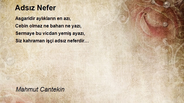 Mahmut Cantekin