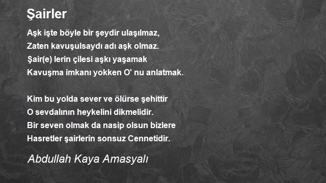 Abdullah Kaya Amasyalı