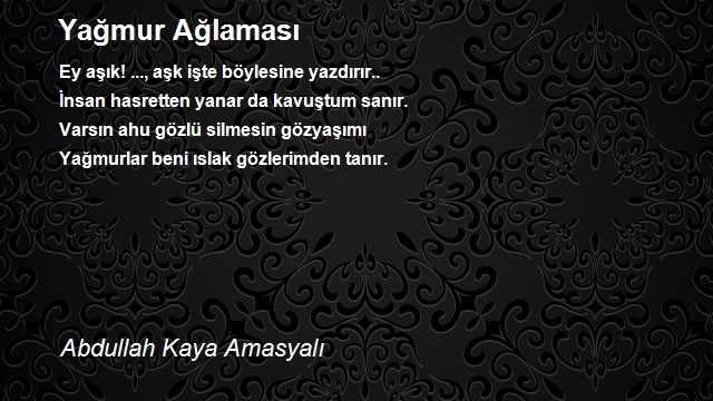 Abdullah Kaya Amasyalı