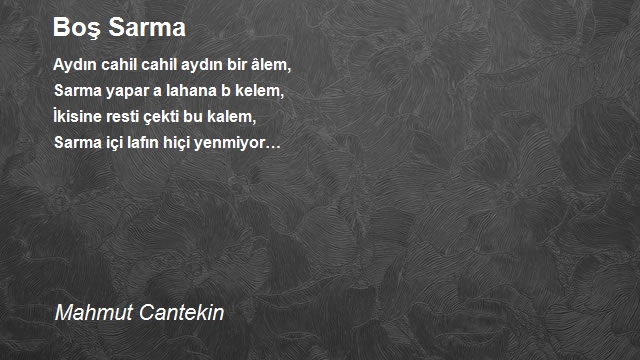 Mahmut Cantekin