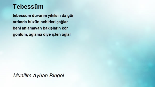 Muallim Ayhan Bingöl