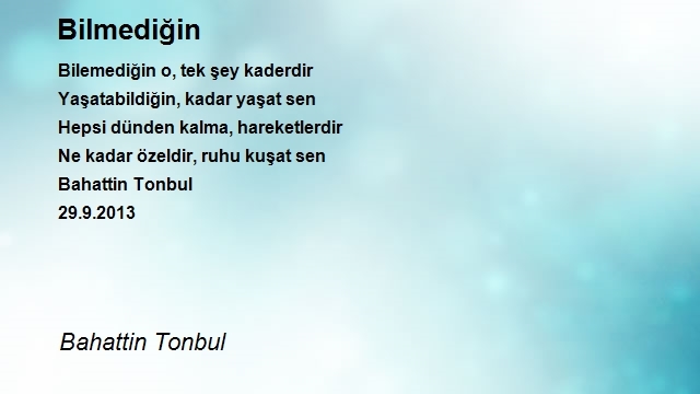 Bahattin Tonbul