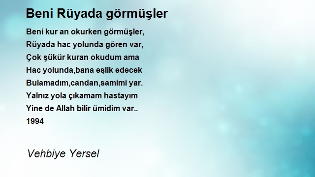 Vehbiye Yersel