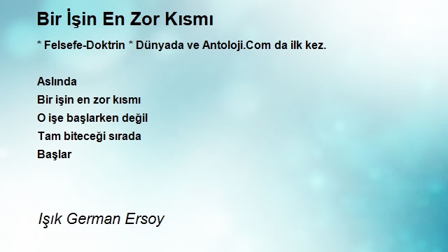 Işık German Ersoy 