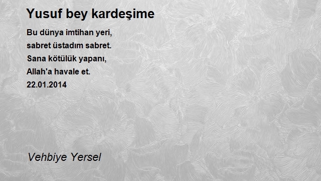 Vehbiye Yersel