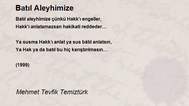 Mehmet Tevfik Temiztürk