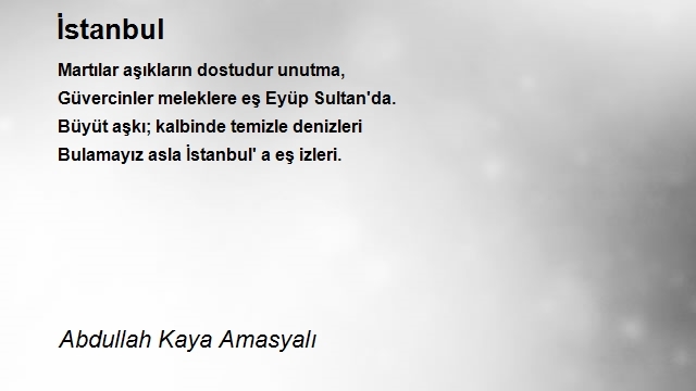 Abdullah Kaya Amasyalı