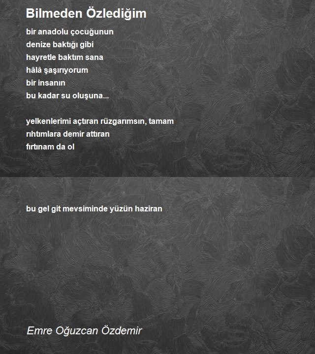 Emre Oğuzcan Özdemir