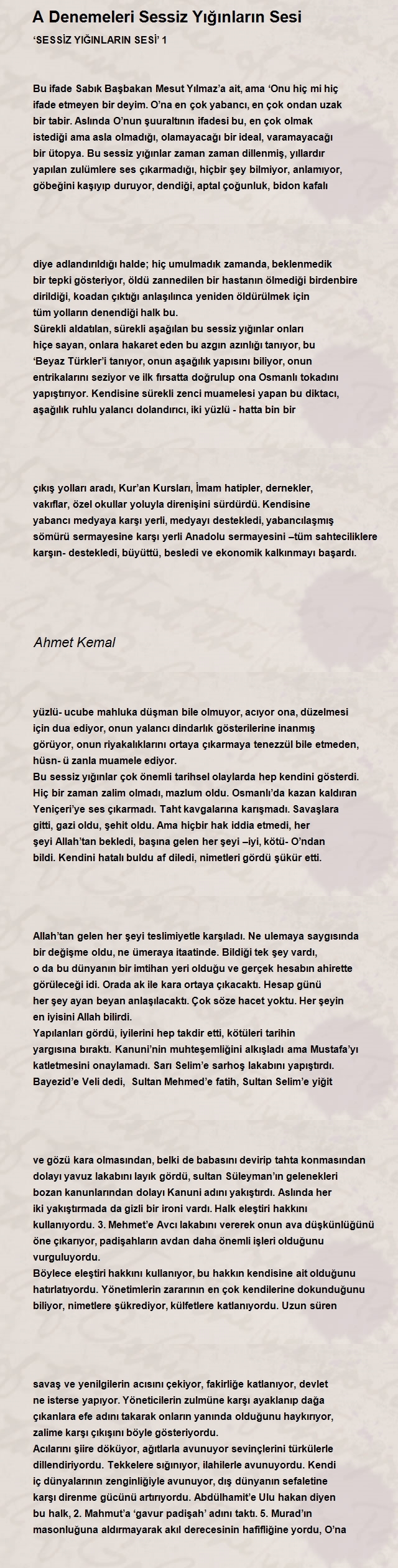 Ahmet Kemal