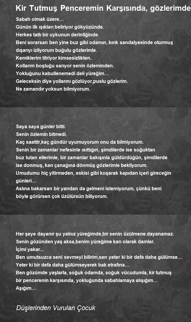 Düşlerinden Vurulan Çocuk