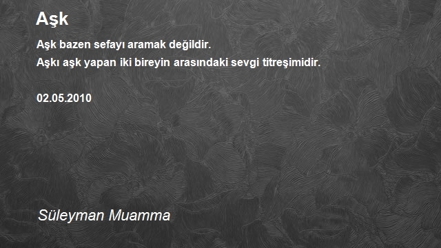 Süleyman Muamma