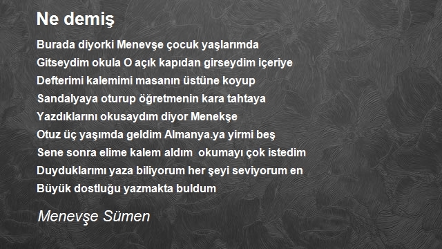 Menevşe Sümen