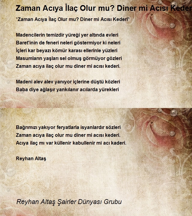 Reyhan Altaş Şairler Dünyası Grubu